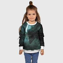 Свитшот детский Чужой в космосе, цвет: 3D-белый — фото 2