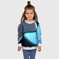 Свитшот детский Разноцветный, цвет: 3D-белый — фото 2