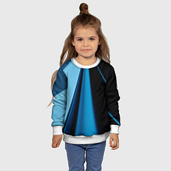 Свитшот детский Black blue, цвет: 3D-белый — фото 2