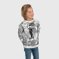 Свитшот детский Победа 80 лет родина мать, цвет: 3D-белый — фото 2