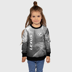 Свитшот детский Lexus - grey gradient вертикально, цвет: 3D-черный — фото 2