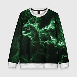 Детский свитшот Lightning green line