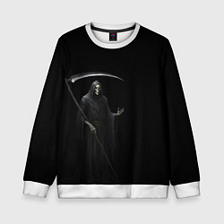 Свитшот детский Memento mortis, цвет: 3D-белый