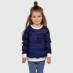 Свитшот детский Color blue square, цвет: 3D-белый — фото 2