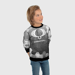 Свитшот детский SsangYong - grey gradient, цвет: 3D-черный — фото 2