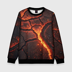 Детский свитшот Огонь и лава