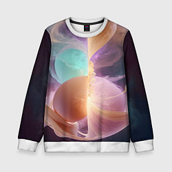 Детский свитшот Космическая круглая абстракция