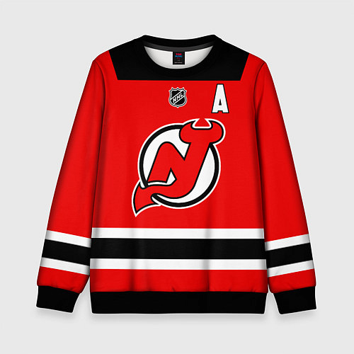 Детский свитшот Ковальчук - Нью Джерси Девилз / 3D-Черный – фото 1