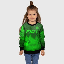 Свитшот детский Fiat - green gradient посередине, цвет: 3D-черный — фото 2