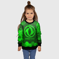 Свитшот детский Dongfeng - green gradient, цвет: 3D-черный — фото 2