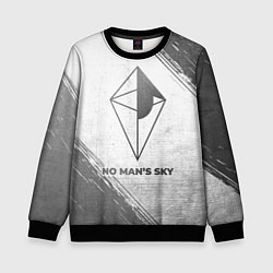 Свитшот детский No Mans Sky - white gradient, цвет: 3D-черный