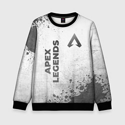 Свитшот детский Apex Legends - white gradient вертикально, цвет: 3D-черный