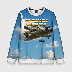 Детский свитшот Bombardino Crocodillo мем