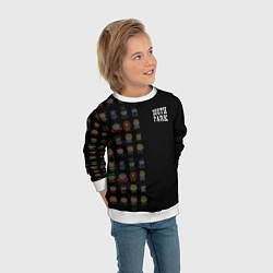 Свитшот детский Персонажи Южный парк и лого, цвет: 3D-белый — фото 2