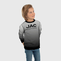 Свитшот детский Jac motors серый текстурный, цвет: 3D-черный — фото 2