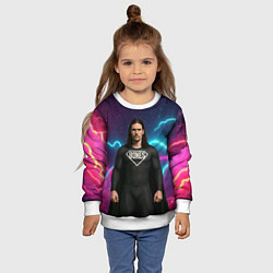 Свитшот детский Bones в образе супергероя, цвет: 3D-белый — фото 2