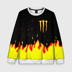 Детский свитшот Monster energy fire steel
