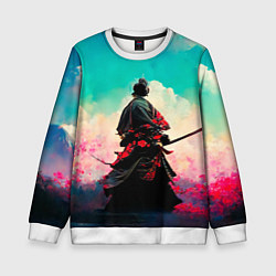 Детский свитшот Самурай и сакура