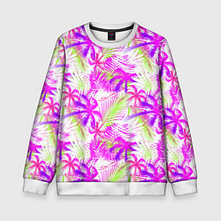 Детский свитшот Palm tree pink