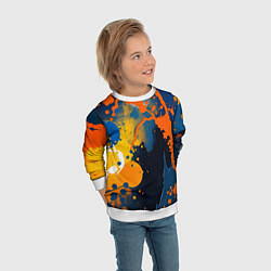 Свитшот детский Краска на стене, цвет: 3D-белый — фото 2