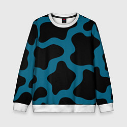 Детский свитшот Синяя коровья расцветка
