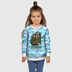 Свитшот детский XXXTentacion сидит рядом с зеркалом, цвет: 3D-белый — фото 2