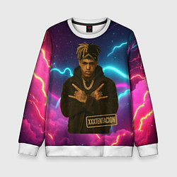 Свитшот детский XXXTentacion с цепью, цвет: 3D-белый