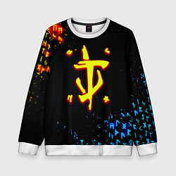 Детский свитшот Doom огненные символы