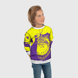 Свитшот детский Бабочка-абстракция, цвет: 3D-белый — фото 2