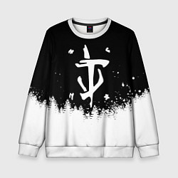 Свитшот детский Doom winter wild, цвет: 3D-белый