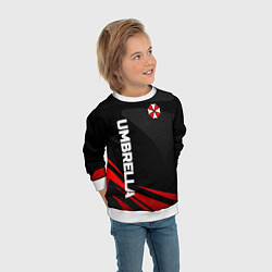 Свитшот детский Umbrella - спорт, цвет: 3D-белый — фото 2