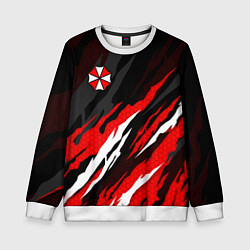 Свитшот детский Umbrella - красное пламя, цвет: 3D-белый