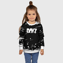 Свитшот детский Dayz брызги красок, цвет: 3D-белый — фото 2
