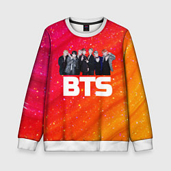 Детский свитшот BTS блестящий фон