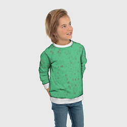Свитшот детский Color green brown, цвет: 3D-белый — фото 2