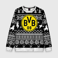 Свитшот детский Borussia x fortnite pattern, цвет: 3D-белый