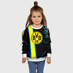 Свитшот детский Borussia соты броня, цвет: 3D-белый — фото 2
