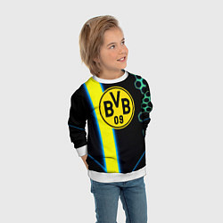 Свитшот детский Borussia соты броня, цвет: 3D-белый — фото 2