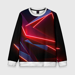 Свитшот детский Neon laser red, цвет: 3D-белый