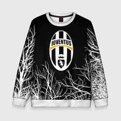 Свитшот детский Ювентус деревья белые, цвет: 3D-белый