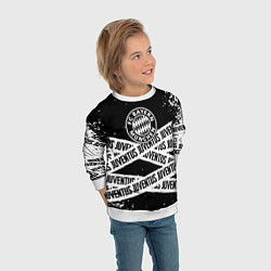 Свитшот детский Бавария Мюнхен x Ювентус, цвет: 3D-белый — фото 2