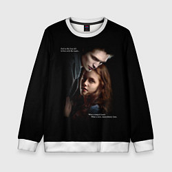 Свитшот детский Белла и Эдвард: lion fell in love with the lamb me, цвет: 3D-белый
