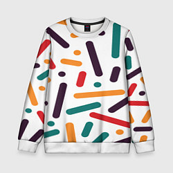 Свитшот детский Oval oil, цвет: 3D-белый