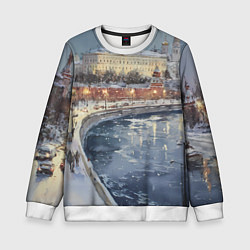 Детский свитшот Новогодние праздники в Москве