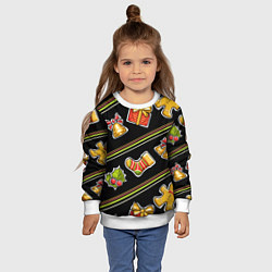 Свитшот детский Рождественский дух, цвет: 3D-белый — фото 2