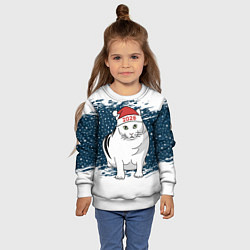 Свитшот детский Кот Бендер - 2026, цвет: 3D-белый — фото 2