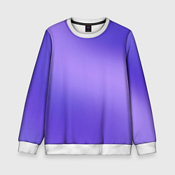 Свитшот детский Color purple gradient, цвет: 3D-белый