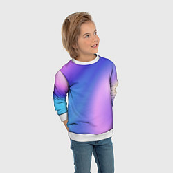 Свитшот детский Color multicolored gradient, цвет: 3D-белый — фото 2