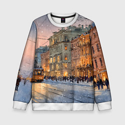 Детский свитшот Зимний Санкт-Петербург