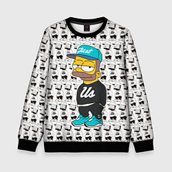 Свитшот детский Bart Just Us, цвет: 3D-черный
